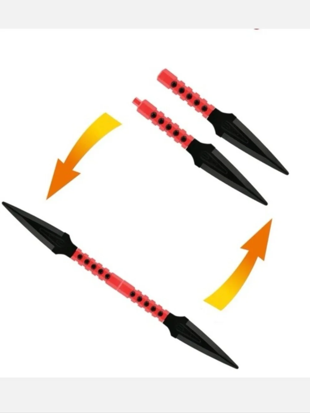 Way to Celebrate! Halloween Ninja Double Daggers Toy With Connectable Handles
